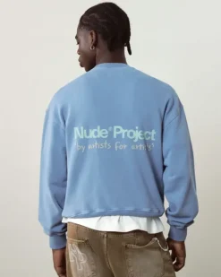 Sudadera Sin Capucha Cult Kid Azul Piedra