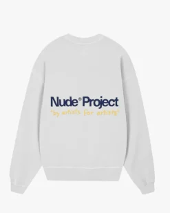 Sudadera Sin Capucha Cult Kid Blanco Crema