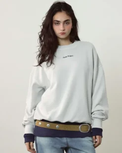 Sudadera Sin Capucha Cult Kid Blanco Crema
