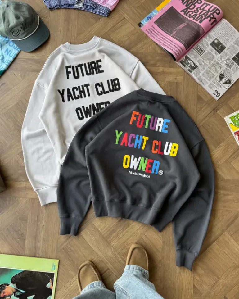 Sudadera sin Capucha Gris Oscuro