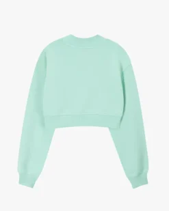 Sudadera Sin Capucha Lacy Cropped Verde
