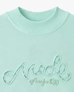 Sudadera Sin Capucha Lacy Cropped Verde