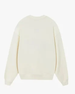 Sudadera Sin Capucha Varsity Blanco Crema
