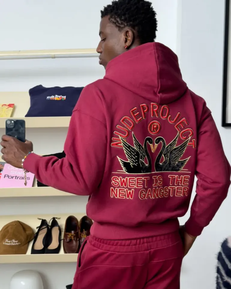 Sudadera Swans Granate