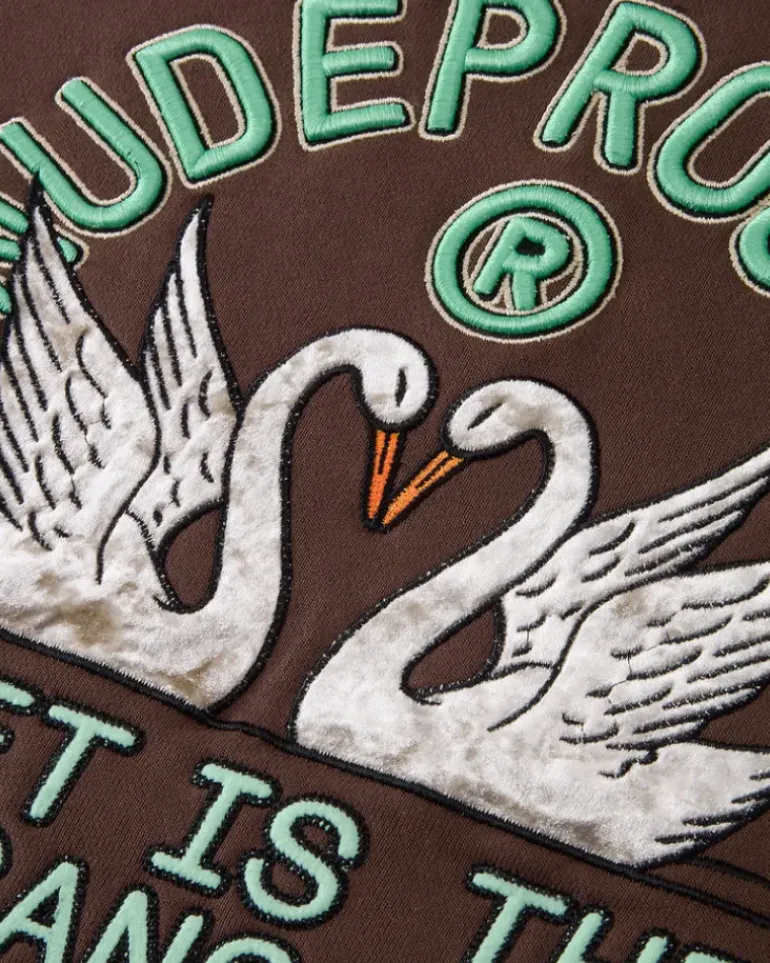 Sudadera Swans Marrón