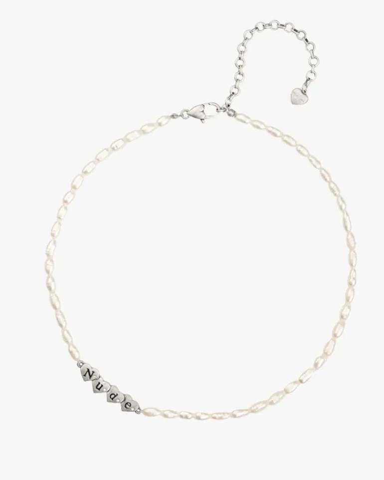 Sweet Pearl Necklace Silver