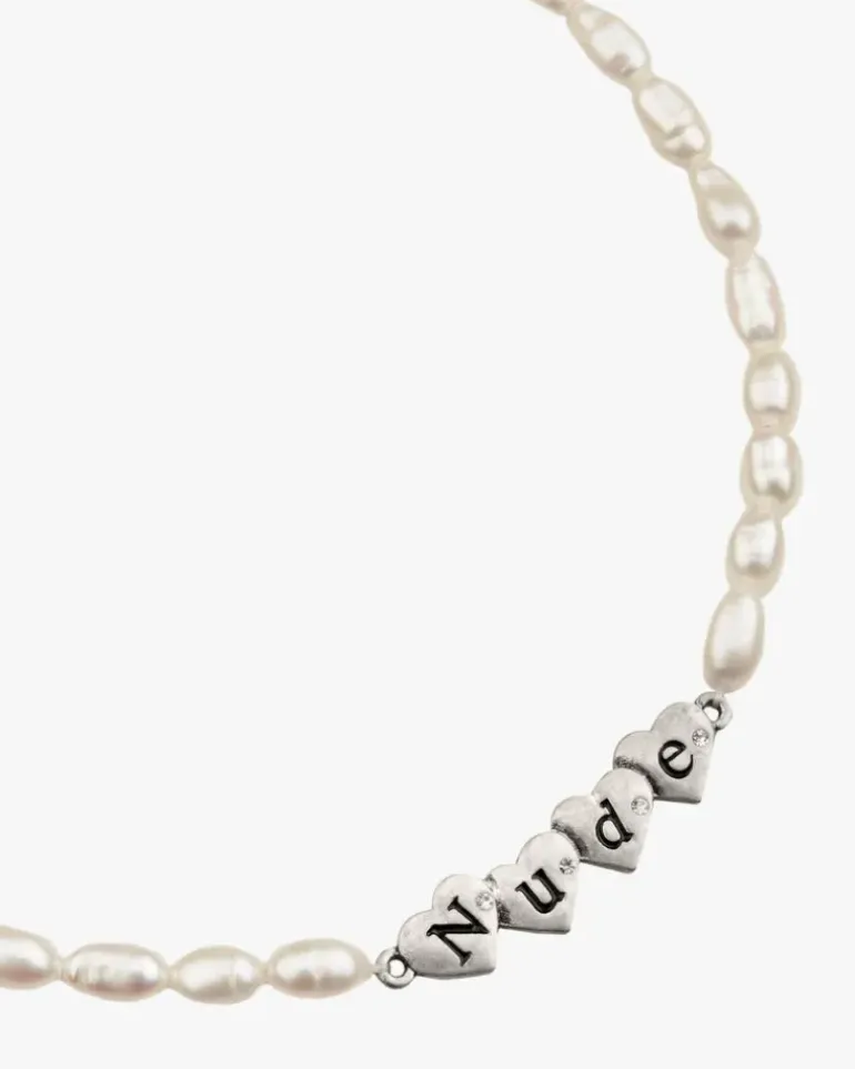 Sweet Pearl Necklace Silver