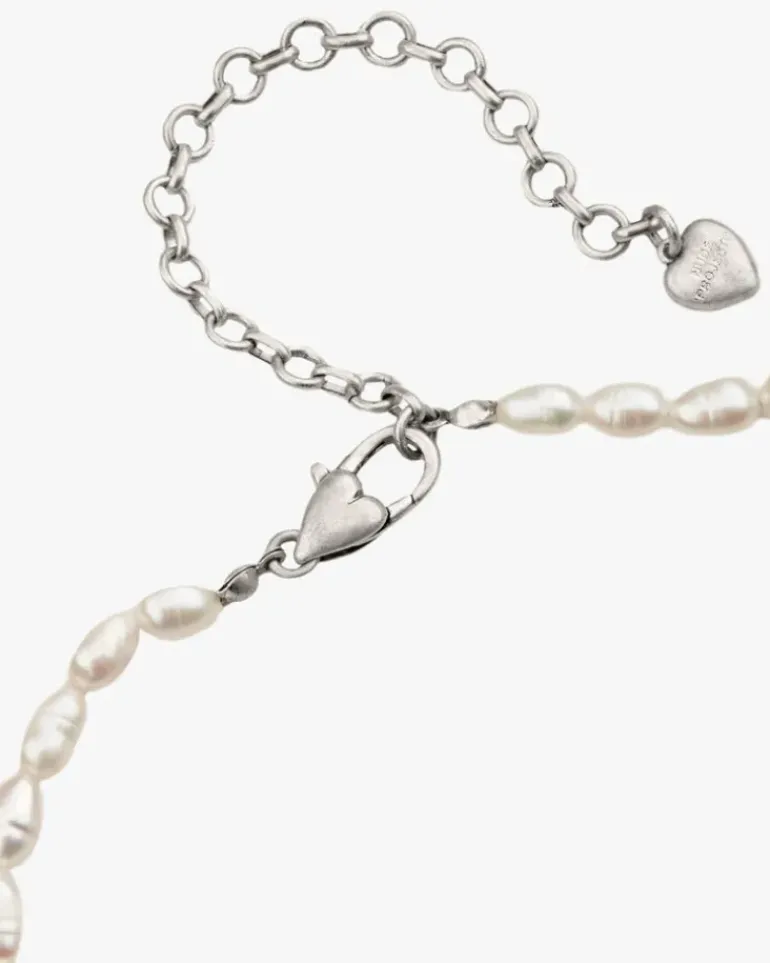 Sweet Pearl Necklace Silver