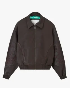 "The" Leather Jacket Marrón