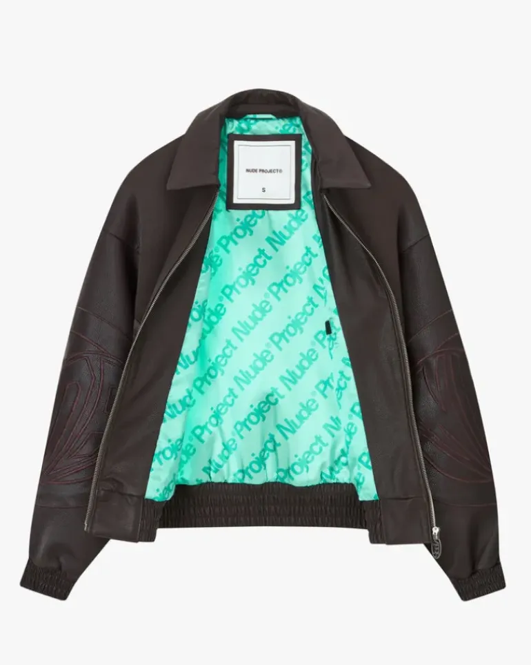 "The" Leather Jacket Marrón