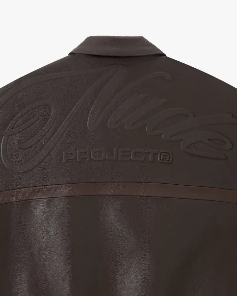 "The" Leather Jacket Marrón