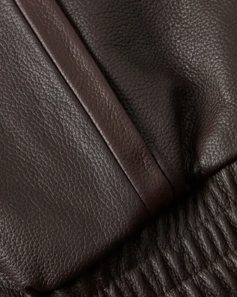 "The" Leather Jacket Marrón