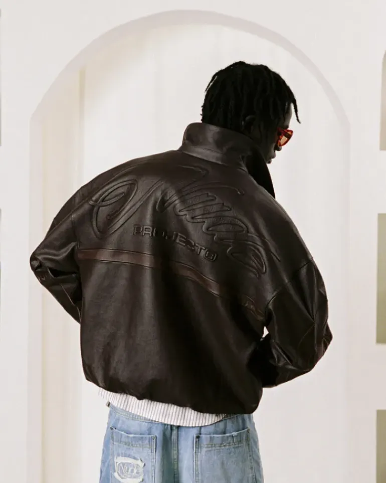 "The" Leather Jacket Marrón