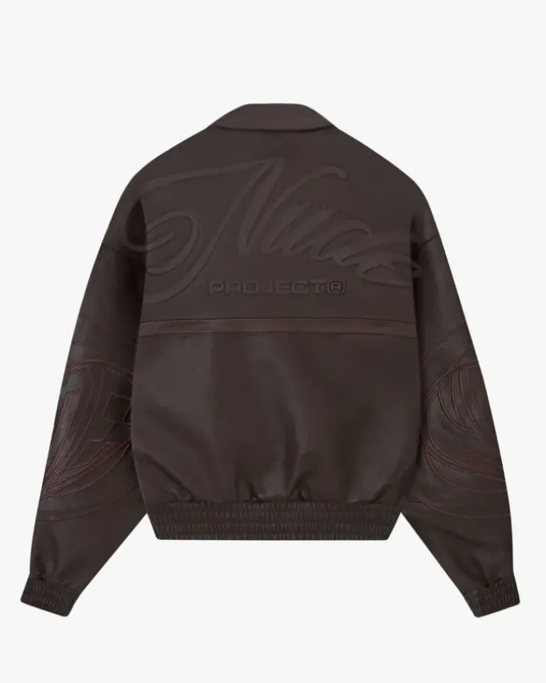 "The" Leather Jacket Marrón