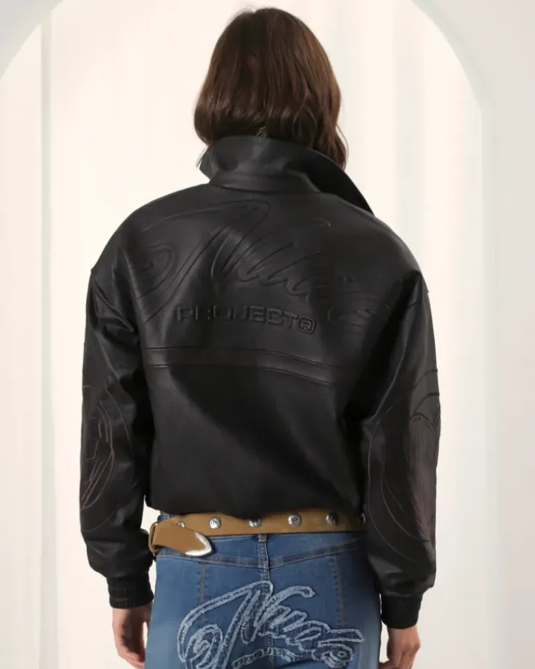 "The" Leather Jacket Marrón
