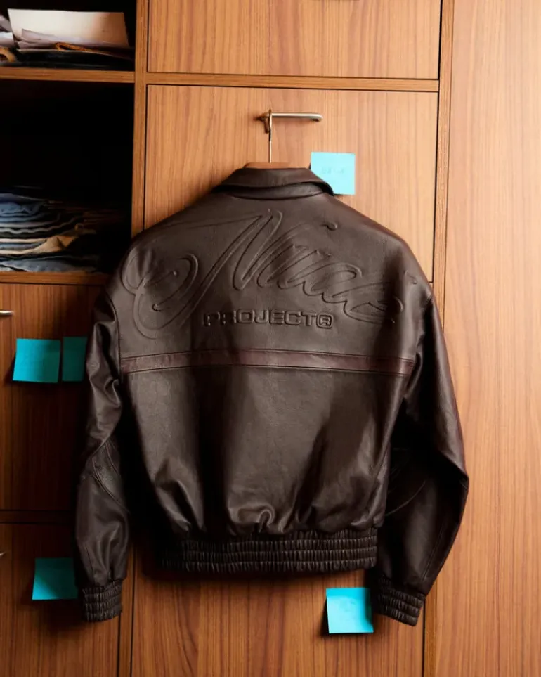 "The" Leather Jacket Marrón