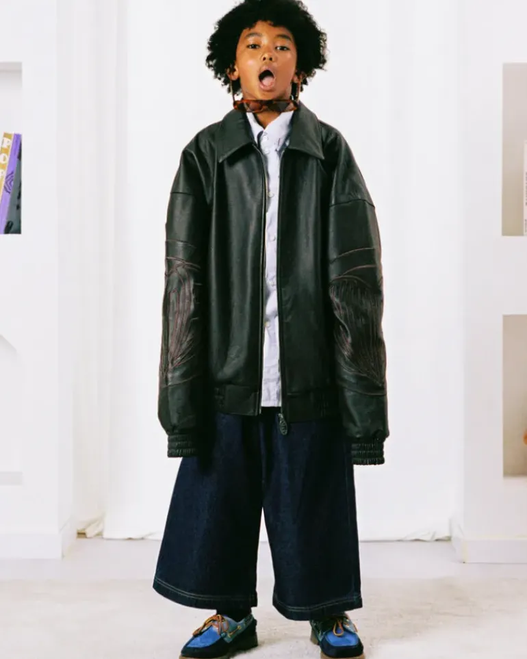 "The" Leather Jacket Marrón