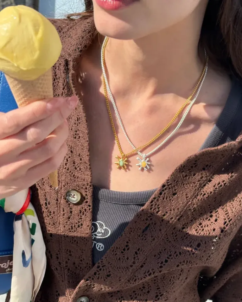 Tropical Necklace Silver