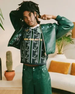 World Cup Leather Bomber Jacket