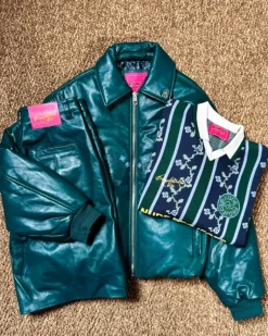 World Cup Leather Bomber Jacket