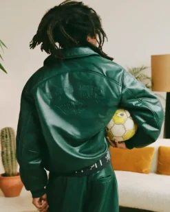 World Cup Leather Bomber Jacket