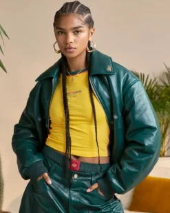 World Cup Leather Bomber Jacket